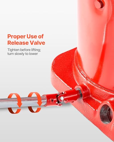 VEVOR Pneumatic Bottle Jack 50T Hydraulic Car Jack Lift Range 27-43cm Air Transmission Jack 110231lbs for Heavy Duty Vehicles - size: 50T Air Hydraulic