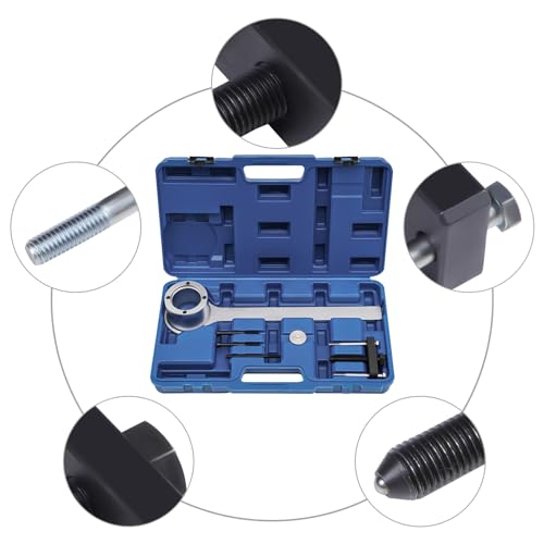 Crankshaft Pulley Puller Set Universal Crankshaft Pulley Removal Tool Kit Crankshaft Damper Remover Puller forJaguar L-and RoverV8 Engine 3.2-4.4L