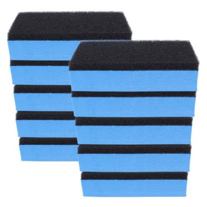 MAGICLULU 10pcs Car Polishing Sponge Set High-Density Dual-Sided Tire Applicator Pads for Gentle Washing and Shine Polishing, Blue Sponge Material for Car Cleaning