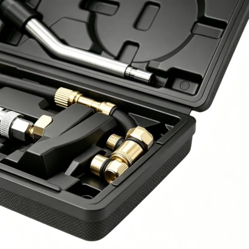 Cylinder Compression Tester 300 Psi Quick Connection | Engine Compression Tester Kit for Car Truck Sedan Pickup Truck Trailer RV Motorcycle