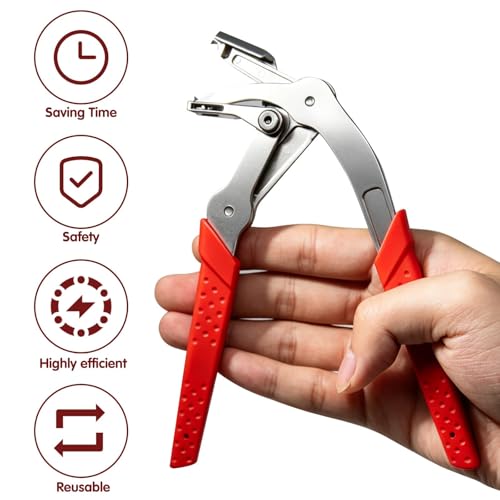 1Pcs Car Clip Pliers Removal Tool For Car, Auto Fastener Clip Removal Pliers, Spring-Loaded Damage-Free Fastener Remover, Auto Door Panels Interior Exterior Trim Mechanic Disassembly
