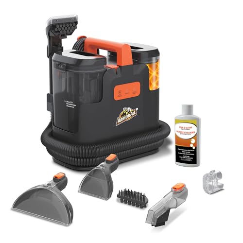 Armor All Heated Spot Cleaner for Carpet & Upholstery, Portable Deep Cleaner with Auto Detail Tools for Cars, Pets, Area Rugs & Couches- SCB1001H 0901 - size: 54 Oz Heated