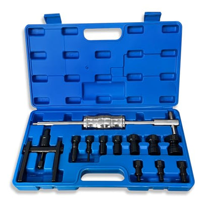 YATOINTO 12Pcs Blind Hole Bearing Puller Kit, Pilot Internal Bearing Removal Tool,Slide Hammer Puller Set with 8-32mm Collets
