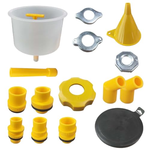 Spill Proof Coolant Funnel Kit, No Spill Radiator Bleeder Funnel Fill Kit, Coolant Filling Funnel Radiator Filler with Adapters, Universal Automotive Antifreeze Bleeder for Most Vehicles