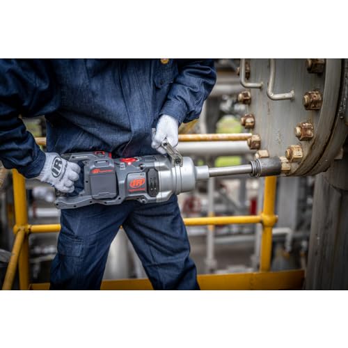 Ingersoll Rand W9691-K4E Cordless 1" High-Torque Impact Wrench Kit with 2" Extended Anvil, Includes 4 BL2022 5.0Ah Batteries and Dual-Bay Charger - size: Extended Anvil, style: 4 Battery Kit