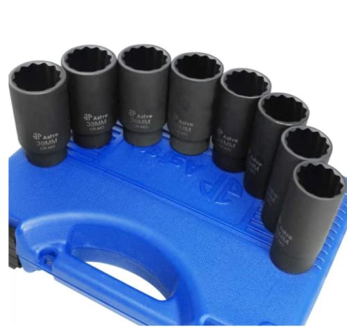 8pc 12-Point Axle Nut Socket Set