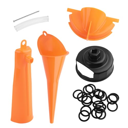 Compatible with Harley Oil Change Kit,Multi-Purpose Motorcycle Oil Change Kit with Oils Filter Funnel & Oils Filter Wrench,Motorcycles Tool with 20PCS Rubber O-Rings - color: 20PCS O-Rings