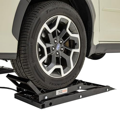 Black Widow Car Ramps for Oil Change, 3,000 lb GAWR, Hydraulic, Adjustable 6"–15.5", Underbody Access, Pair