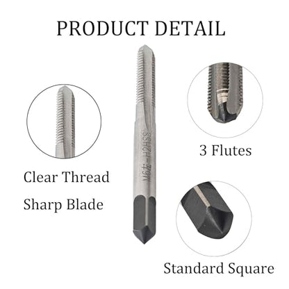 M6 x 1.0 Left Hand Metric Tap and Die Set, High Speed Steel Threading Kit for Reverse Thread Repair and Machining - size: M6 x 1.0
