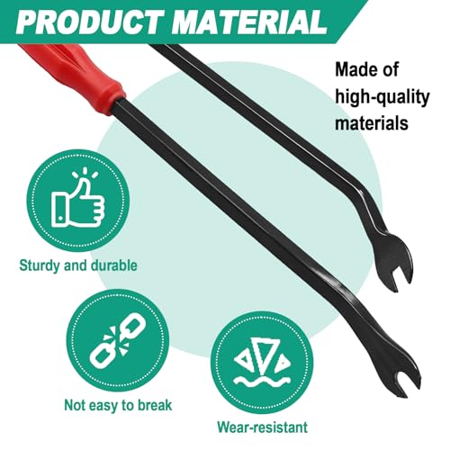 3 Pcs Auto Clip Pliers & Fastener Remover Set, Car Trim Rivet Removal Pry Tool Repair Kit with Storage Bag for Automotive Door Panel Dashboard Upholstery Plastic Fasteners