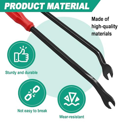 3 Pcs Auto Clip Pliers & Fastener Remover Set, Car Trim Rivet Removal Pry Tool Repair Kit with Storage Bag for Automotive Door Panel Dashboard Upholstery Plastic Fasteners