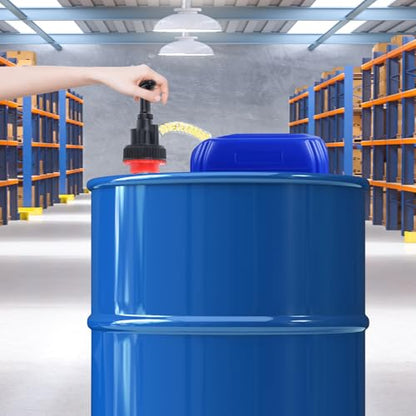 Manual Push Oil Pump Transfer Pump, 5 Gallon Bucket Liquid Transfer Pump, Portable Oil Hand Pump for Fuel Removal, Push Suction Pump Extractor with 48 in Hose and Nozzle
