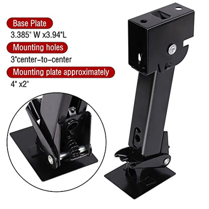 Telescoping Trailer Stabilizer Jacks 2 Pcs, 11.8"-17.7" Folding Trailer Stabilizer Stands, Supports up 1000lbs Each, 11.8" Long Bar/Crack Included - size: 11.8"-17.7"
