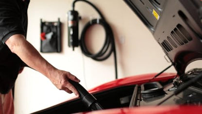 METROVAC Vac N Blo VNB4AFBR - 4.0 Peak HP Car Vacuum & Blower, All-Steel Construction, Versatile Automotive Detailing Tool with Attachments, MagicAir Inflator Included - style: Wall Mount Kit + Extra hose