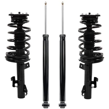 Detroit Axle - Front Struts w/Coil Spring Rear Shock Absorbers Replacement for 2012 2013 2014 Mazda 5 - size: 4AQ47205/Shock Kit