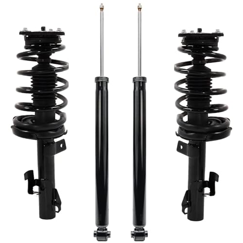 Detroit Axle - Front Struts w/Coil Spring Rear Shock Absorbers Replacement for 2012 2013 2014 Mazda 5 - size: 4AQ47205/Shock Kit