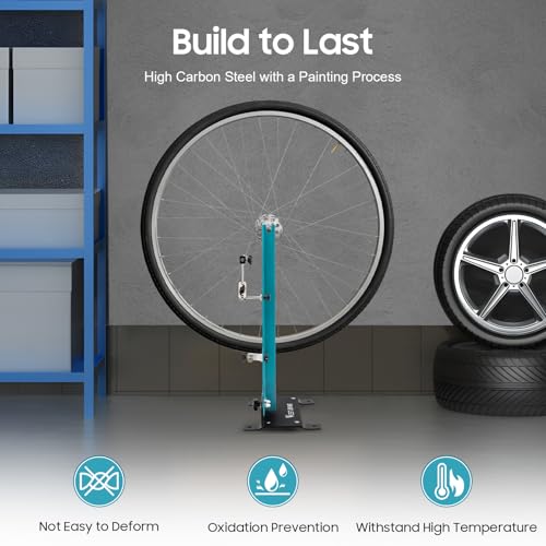 Bike Wheel Alignment Truing Stand, Adjustable Rim Inspection Portable Wheel Balancer, Bicycle Straightener Tool for Bike Wheels Straightener