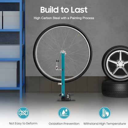 Professional Wheel Truing Stand for Bicycle Alignment Repair, Portable MTB & Road Bike Maintenance Tool, Adjustable for 27.5-29 inch Wheels