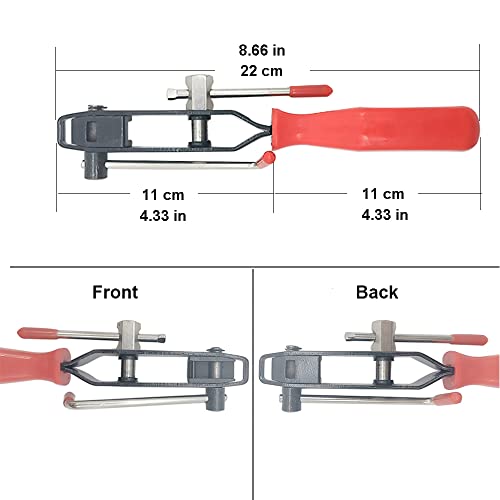 CV Joint Banding Boot Axle Clamp Tool with Universal Adjustable Drive Shaft CV Boot Band Clamps, Automotive CV Boot Clamp Pliers Axle Boot Clamps 13Pcs for Most Cars