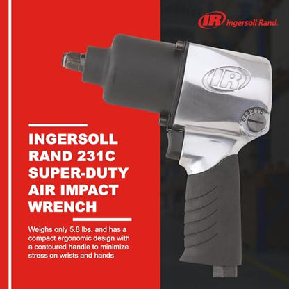 Ingersoll Rand 231C 1/2-Inch-Drive Air Impact Wrench - size: 1/2" Impact - Front Exhaust