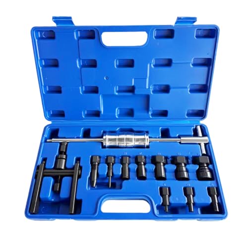 LainKeen 12pcs Motorcycle Blind Hole Bearing Puller Set 8-32MM | Internal Bearing Extractor, Slide Hammer, Two-Jawed Puller, Expandable Collets, Pilot Inner Bearing Removal Tool - size: 12PC (8-32mm)