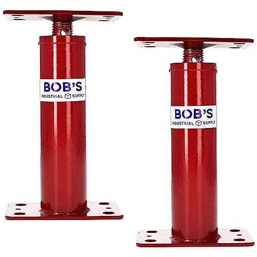 BISupply House Jacks for Leveling Crawlspace 2 Pack - 12 to 16 inch Adjustable Support Beam Basement Jack Post - Floor Lifting Joist Beam Brace for Cellar Ceiling - Screw Pole Jack - size: 12-16 Inch (2 PACK)