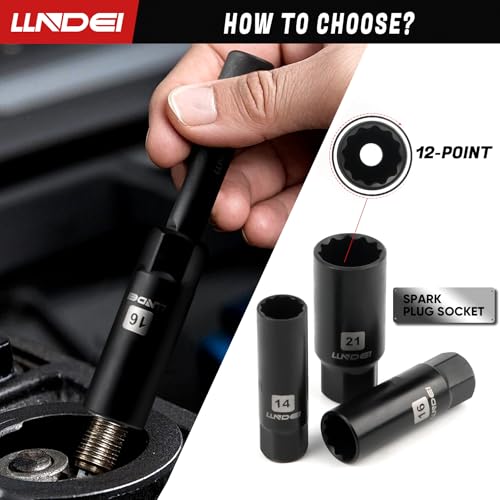LLNDEI 3/8 inch Drive 12 Point Socket Set 71 Piece,SAE(5/16-3/4in) and Metric(8-22mm),Deep & Shallow,CR-V.With Drill Socket Adapter & Extension Bar 3/8 in,Hex Key Set 12Pt Can Also Be Used on 6pt
