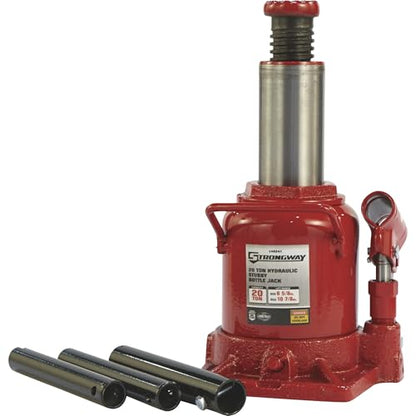 Strongway 20-Ton Hydraulic Stubby Bottle Jack | Controlled lifting and positioning, Professional garage use, Stable service support, Durable steel construction - style: 20 Ton