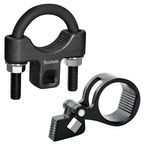 Toolwiz 3/8'' Universal Low Profile Tool + 1/2'' Inner Tie Rod Hex Wrench | Inner Tie Rod Removal Tool Kit, 2pcs, for Car Truck Vehicle Motorcycle, Compatible with Mercedes Benz BMW Toyota Honda Ford