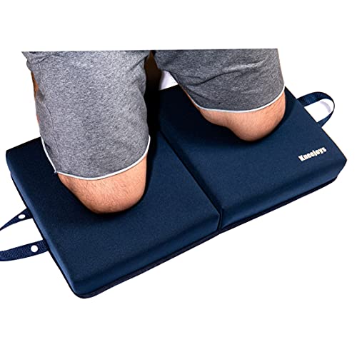Knee Pads for Men Women Garden Kneeling Pads Extra Thick Knee Pads Memory Foam Kneeling Pad for Bathing Yoga Knee Cushion Foam Kneeling Pad Garden Pads for Kneeling Knee Cushions for Kneeling - color: Navy Blue