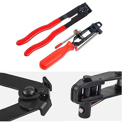 22Pcs CV Joint Boot Clamp Pliers with 2 types of CV Boot Clamps Kit, Ear Boot Tie Pliers, Car Band Tool Kit, Automotive Hose Axle Plier CV Clamp Tool CV Joint Banding Tools for Most Cars