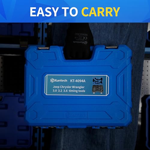 Kuntech Camshaft Phaser Timing Chain Tool Kit for VW Jeep Chrysler Dodge Engines, 3.6 Pentastar Timing Tool Kit – Replaces OEM 10200A, 10202, 10369, 10198A, 2025200090