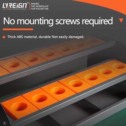 CNC Tool Rack for Workshop Storehouse Airplane Car Furniture Make, CNC Tool Holder on Desktop Placed, CNC Tool Storage Rack Placed on The Desktop - size: CAT/BT40-14CAP