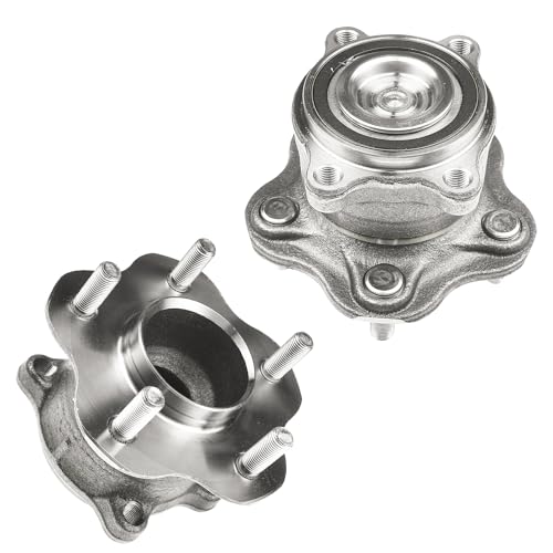 Detroit Axle - FWD 2pc Rear Wheel Bearing Hubs for 2009-2014 Nissan Murano, 2011-2017 Quest, 5 Lugs w/ABS, Wheel Bearing and Hubs Assembly Replacement - style: 512407x2/Pair