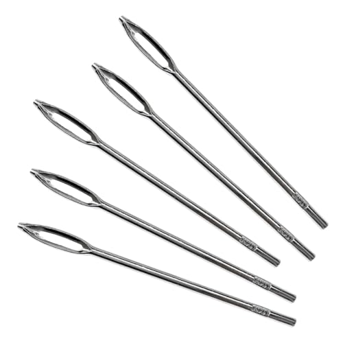 5 PCS Tire Repair Needle, 4.25" Replacement Split Eye Needle for T-Handle Tire Plug Repair Tool, Heavy Duty Tire Patch Eye Needle Tire Repair Hand Tool Kit, Car Accessories