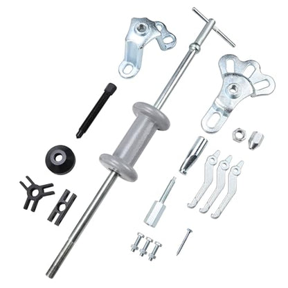 8MILELAKE 9 Way Slide Hammer Puller Axle Front Rear Wheel Bearing Dent Hub Gear Puller Remover Set