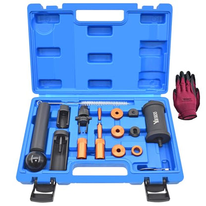 Fuel Injector Puller Removal Installer Kit, Compatible with Audi VW Skoda Seat 1.4 1.6 1.8 2.0 2.7 3.0 3.2 3.6 V6 4.2 V8 FSI TSI, Petrol Engines, with Carrying Case & Gloves