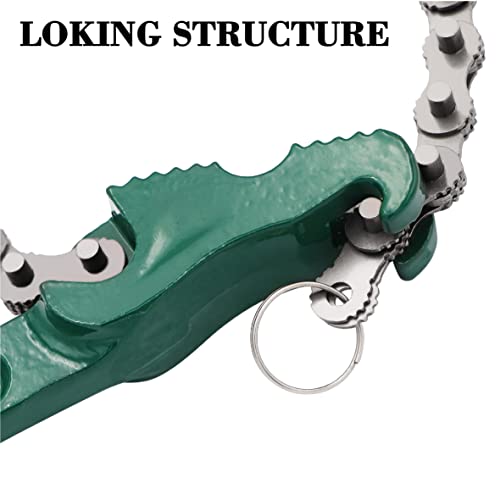 Jeemiter Heavy Duty Ratcheting Chain Wrench, 12 Inches Automotive Oil Fuel Filter Chain Wrench fits 1.5" to 6" Diameter Pliers Adjustable Removal Remover Tool - size: 12 Inch