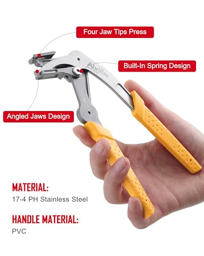 Car Clip Pliers, Panel Clip Removal Pliers, Professional Plastic Fastener Removal Tool for Removing Automotive Fasteners Clips Without Damage Orange - color: Orange