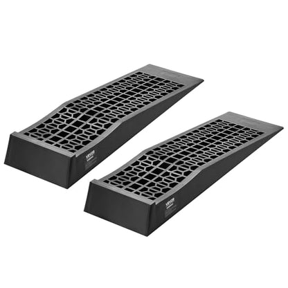 VEVOR Car Ramps, 2 PCS 20000 lbs GVW Capacity, 2.56 in Lift Height, Portable Low Profile Car Service Ramps for Home Garage Maintenance & Oil Changes, Heavy Duty for Low Chassis Vehicle & Support Jack - size: 2.6*27.5inch