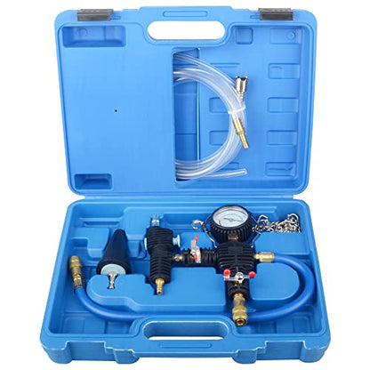DAYUAN Radiator Cooling System Vacuum Purge Coolant Refill Tool Kit | Professional Radiator Adapter, Fast Coolant Refill, Eliminates Air Pockets, Fits Most Cars SUVs Vans & Trucks, Blue Case - color: Blue