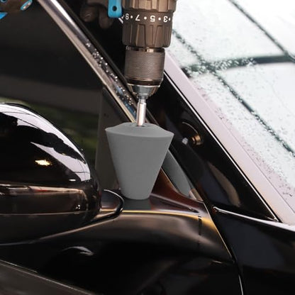 SPTA Polishing Cone, Car Wheel Hub Drill Buffing Sponge Pads Kit, Polishing Ball (T40 Light Cut & Fnish Polishing Cone) - color: T40 Light Cut & Fnish Polishing Cone