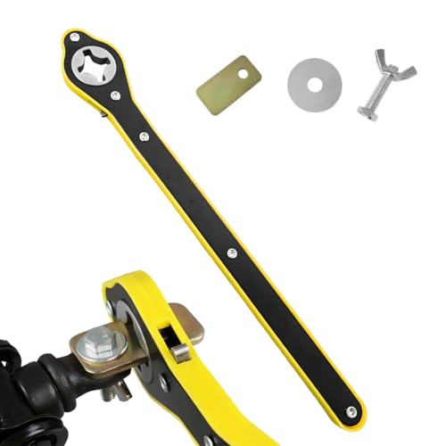 povtii Car Jack Ratchet Wrench, 360 Degree Swivel Tire Wheel Jack Ratchet Wrench, Tire Wheel Jack Lift Speed Handle Tool Suitable for Vehicle SUV Truck, Universal Car Accessories