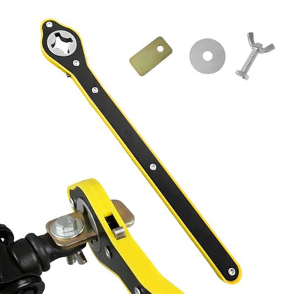povtii Car Jack Ratchet Wrench, 360 Degree Swivel Tire Wheel Jack Ratchet Wrench, Tire Wheel Jack Lift Speed Handle Tool Suitable for Vehicle SUV Truck, Universal Car Accessories