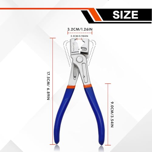 Clic R Hose Clamp Pliers Heavy Duty European Vehicle Car Tool | Fully electroplated Clic-R clamp pliers for European vehicle fuel line and coolant hose clamp service - color: Clic-r Plier