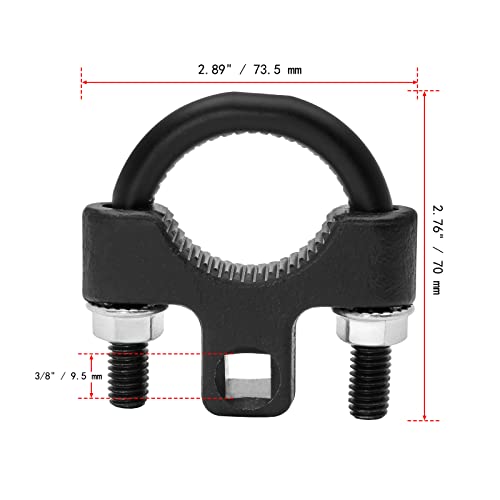 Jiozermi Universal Inner Tie Rod Removal Tool, 3/8" | Tie Rod End Removal, Inner Tie Rod Removal and Installation - size: 9.5 mm