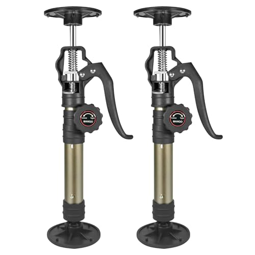 MANQO Cabinet Jacks for Installing Cabinet 3rd Hand Support System Adjustable Support Pole,Extends from 12.60 inch to 23.62 inch,Supports up to 156 lbs for Drywalls 2Pcs Set (Patent Design) - size: 12.60''-23.62'' 2pc point lock