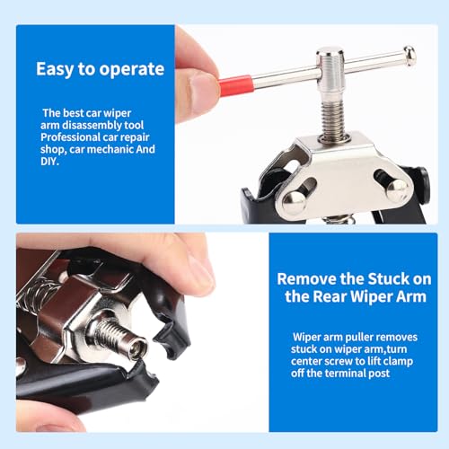 XINDELL Car Wiper Arm Removal Tool – Heavy-Duty Battery Terminal & Wiper Arm Puller for Windshield Repair and Automotive Maintenance
