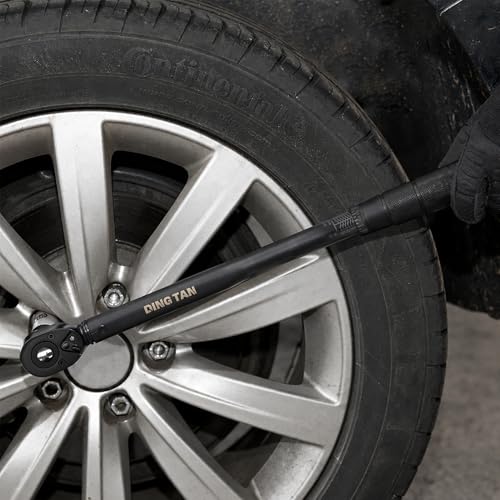 1/2" Drive Click Torque Wrench, 10-150 Ft-Lb, ±4% High Accuracy | 72-Tooth Ratchet for Smooth Use, Dual-Range 13.6-203Nm Scale, With Storage Case, Ideal for Auto, Motorcycle & Bicycle Repair