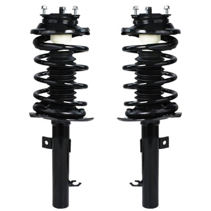 Detroit Axle - 4pc Front Steering Knuckles Kit for 2006-2007 Ford Focus, Steering Knuckles & Wheel Bearing Hubs Struts w/Coil Spring Replacement Suspension Quick Install Ready Struts Shocks Assembly - size: 4QU47690/ Big strut kit